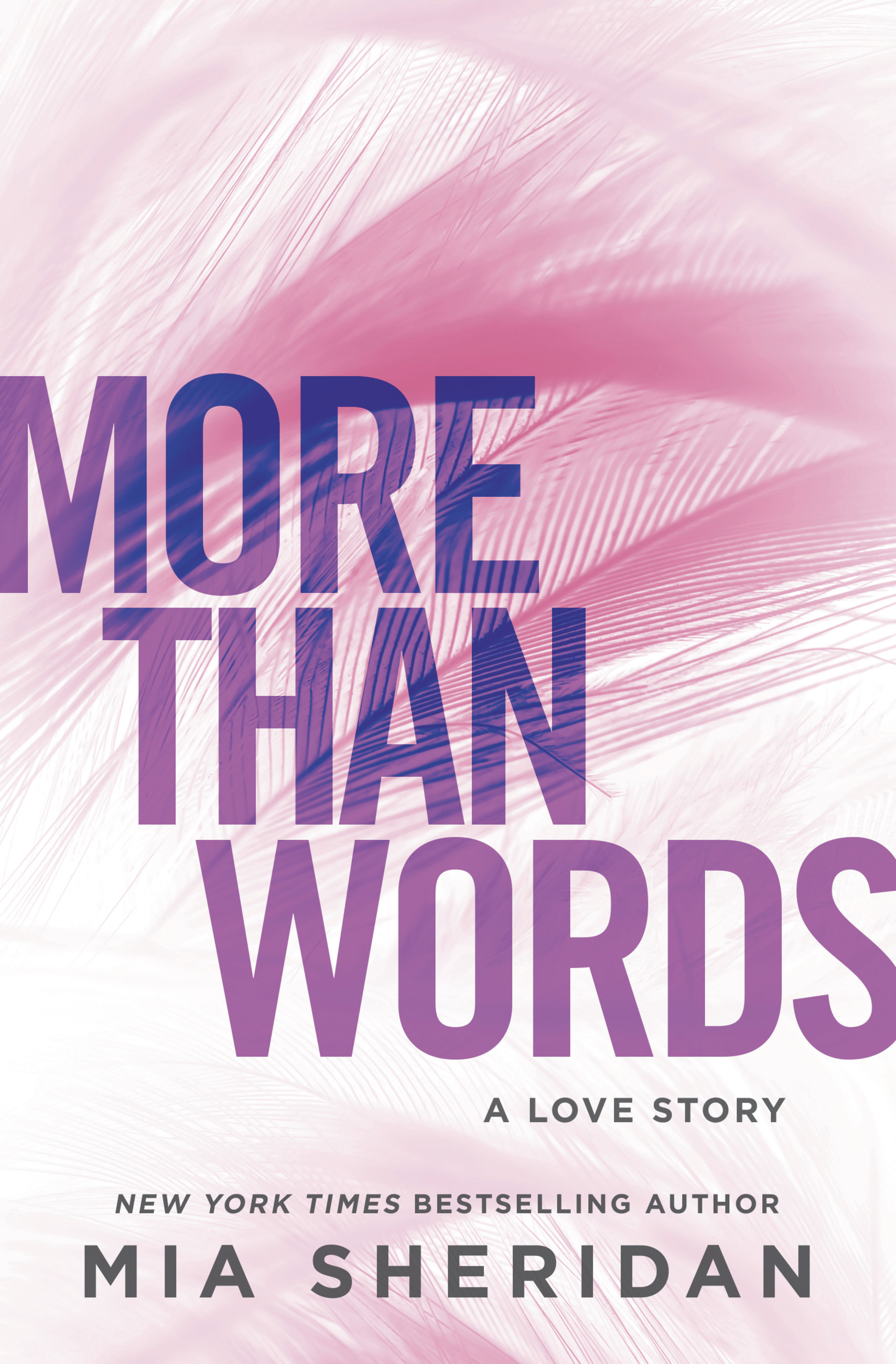 MORE THAN WORDS Cover – Mia Sheridan